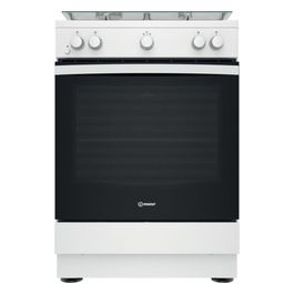 IS67G1KMW/E Cucina a Gas con Forno Elettrico Nero/Bianco Classe Energetica A