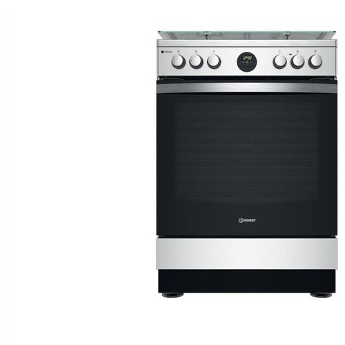 Indesit IS67G8CHX/E Cucina a Gas 4 Fuochi Stainless Steel