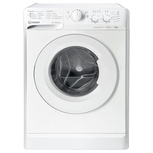 MTWC 71296 W IT Lavatrice 7 Kg Classe A Profondità 54 cm Centrifuga 1200 giri Motore Inverter colore Bianco