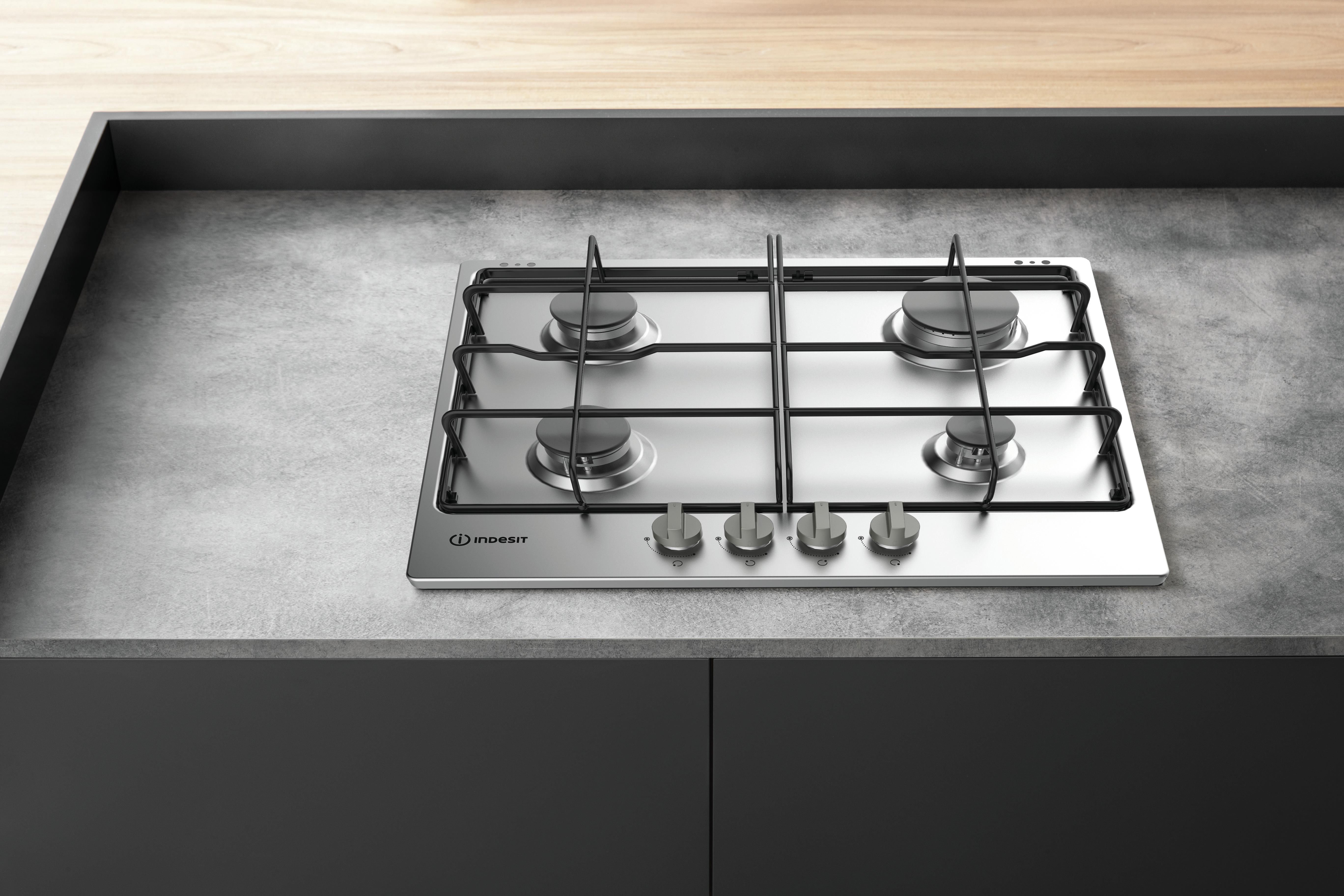 Indesit THP 642 IX/I Piano Cottura a Gas 4 Zone 55 cm | Yeppon