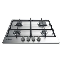 THP 642 IX/I Piano Cottura a Gas 4 Zone 55 cm Inox/Nero