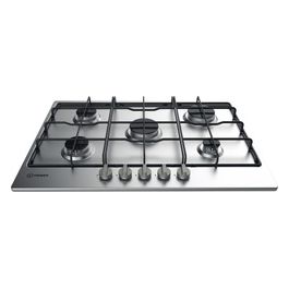 THP 752 IX/I Piano Cottura a Gas 5 Zone 1 Doppia Corona Griglie smaltate 73 cm Inox