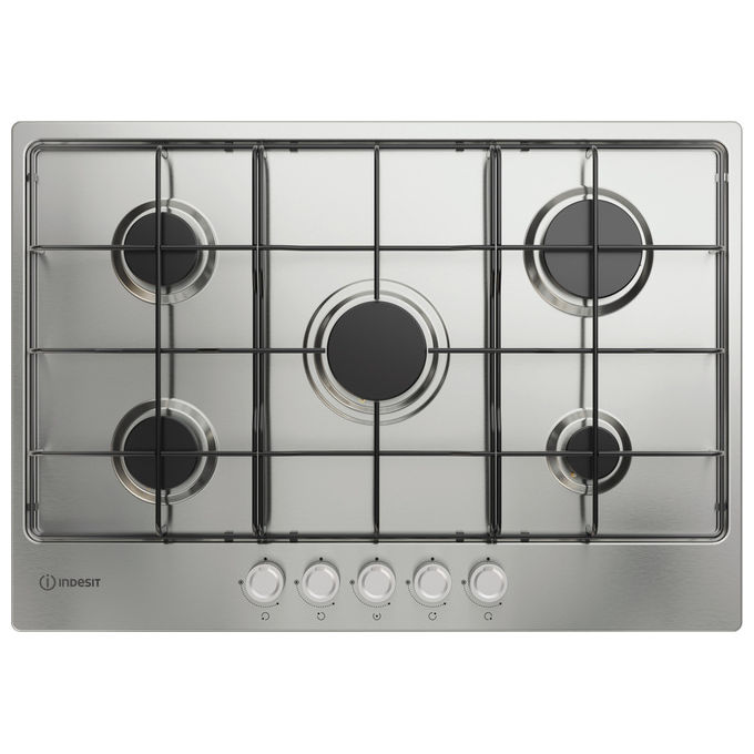 Indesit THP 752 IX-I Piano cottura gas inox 75cm 5 fuochi