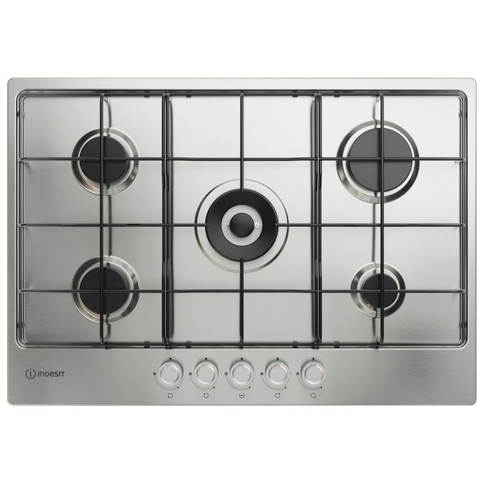 Indesit THP 752 Piano Cottura a Gas Inox 75cm 5 Fuochi