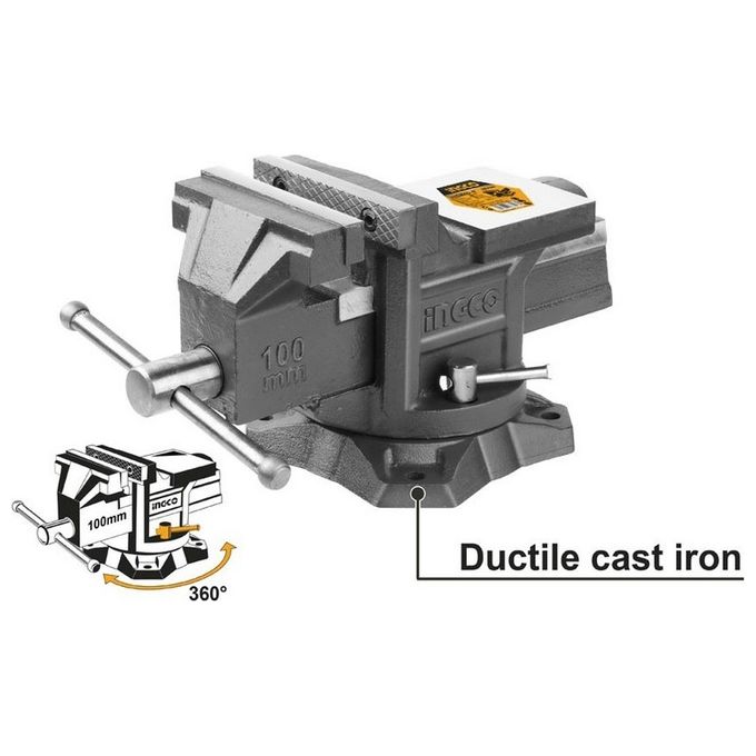 Ingco Hbv086 Morsa Da Banco Girevole 150Mm