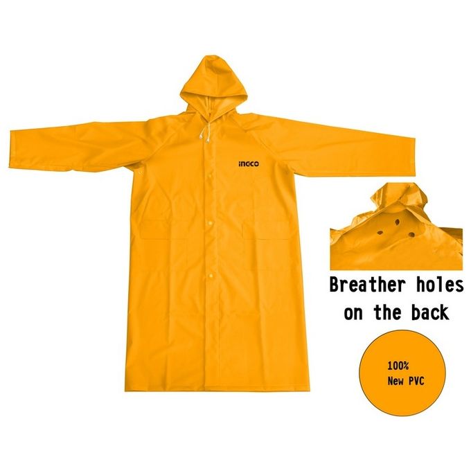Ingco Hrctl031.Xl Impermeabile Pvc+Poliestere Giallo