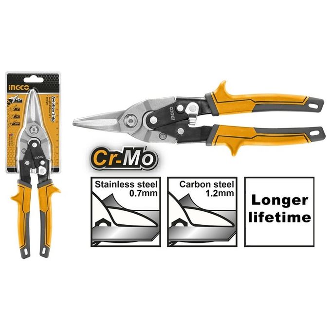 Ingco Htsn2610S Cesoia Da Lattoniere Dritta Professionale 250Mm