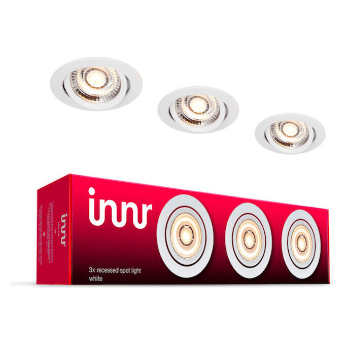 Innr Lighting Recessed Spot Light Lampada da Tavolo Bianco 3x350lm