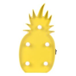 Insegna Luminosa Pineapple in Plastica 15X25 cm Giallo