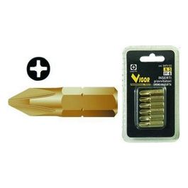 Vigor Inserti Per Avvitatori Cro-Titanio Pz.6 N. 3 Ph
