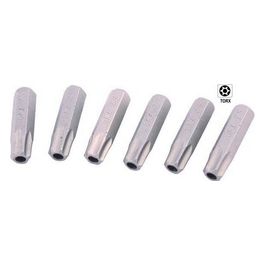Vigor Inserti Per Avvitatori Torx-Ti Forati Pz.6 Tx-40X25Mm