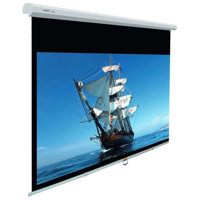 Instaal INS10001 Schermo proiettore manuale 16:9 200x114 cm telo Bianco-nero