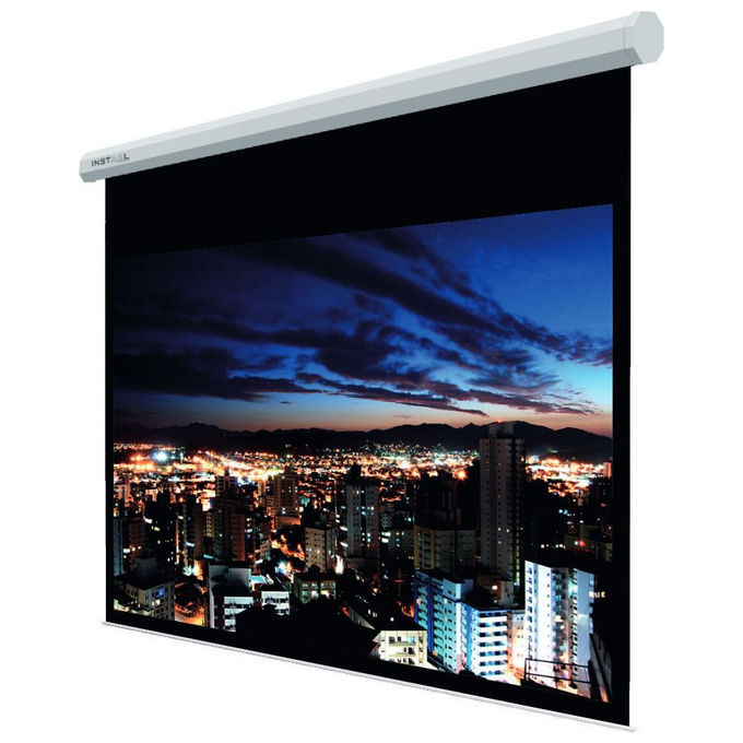 Instaal INSMOT200C3B Schermo Proiettore Motorizzato Insmot 91 Pollici 16:9 Tela HD Canvas Bianco Ottico