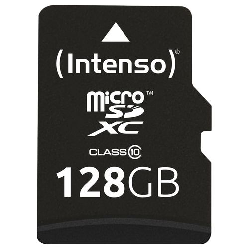 Intenso 3413491 MicroSDHC con Adattatore 128Gb Classe 10
