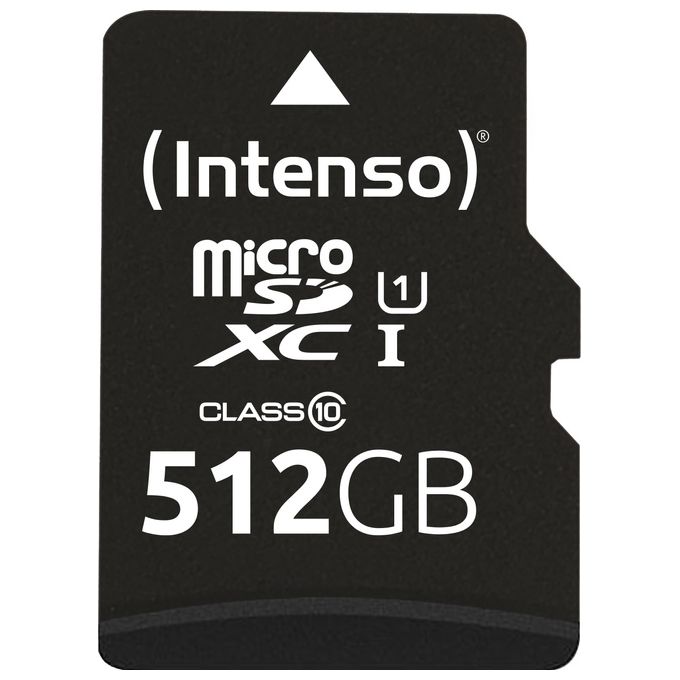 Intenso 3423493 MicroSDXC con Adattatore 512Gb Uhs-I