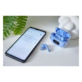 Buds Plus Cuffie TWS True Wireless T315AE con Cancellazione Attiva del Rumore ENC Bluetooth e fino a 25 Ore di Riproduzione Musicale Blu