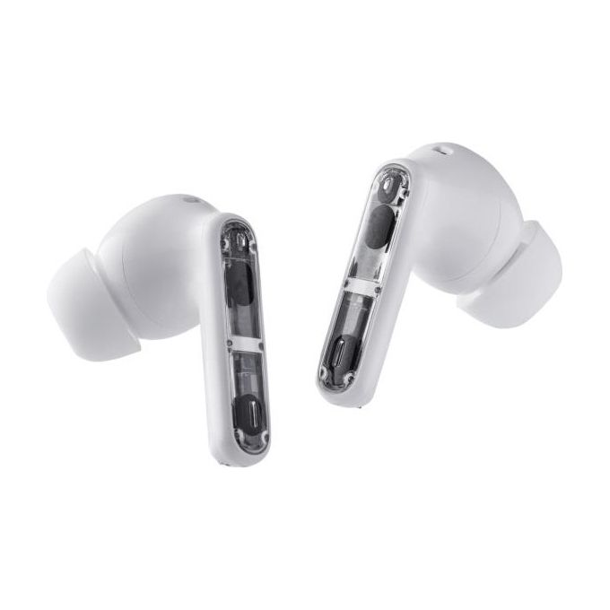 Image of Intenso Buds Plus Cuffie TWS True Wireless T312AE con Cancellazione Attiva del Rumore ENC Bluetooth e fino a 25 Ore di Riproduzione Musicale Bianco
