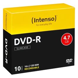 Intenso Dvd-R 4.7Gb 16x Slim Case 10 Pezzi