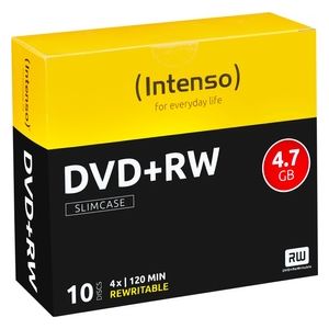Intenso Dvd+rw 4,7gb 10pcs Slimcase 4x