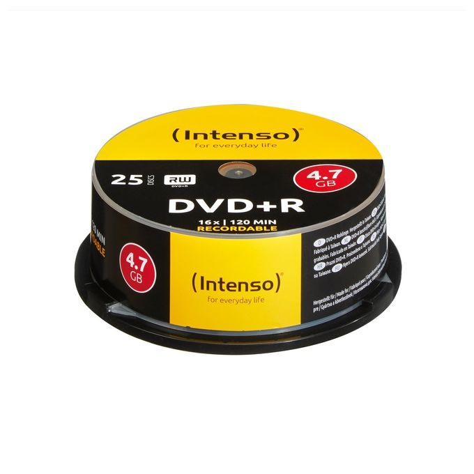 Intenso DvdR 4.7Gb 16x Spindle 25 Pezzi