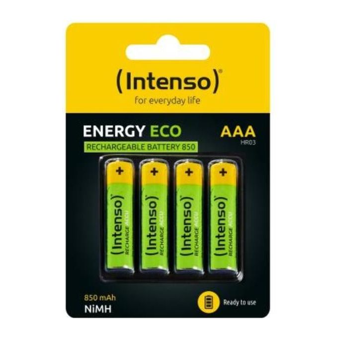 Intenso Energy Eco Batterie Ricaricabili NiMH 1000mAh HR03 AAA Confezione da 4