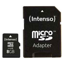 Intenso Memory card 8Gb con Adattatore