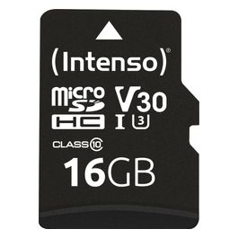 Intenso MicroSDHC con Adattatore 16Gb Uhs Classe 10