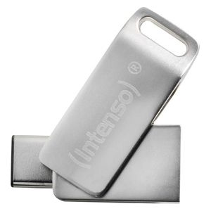 Intenso Cmobile Line Unità Flash Usb 64 Gb Usb Type-A / Usb Type-C 3.2 Gen 1 (3.1 Gen 1) Argento-image