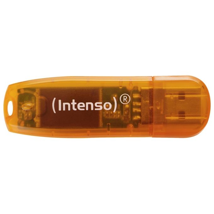 Intenso Pen Disk Usb 2.0 Rainbow Line 64gb Orange