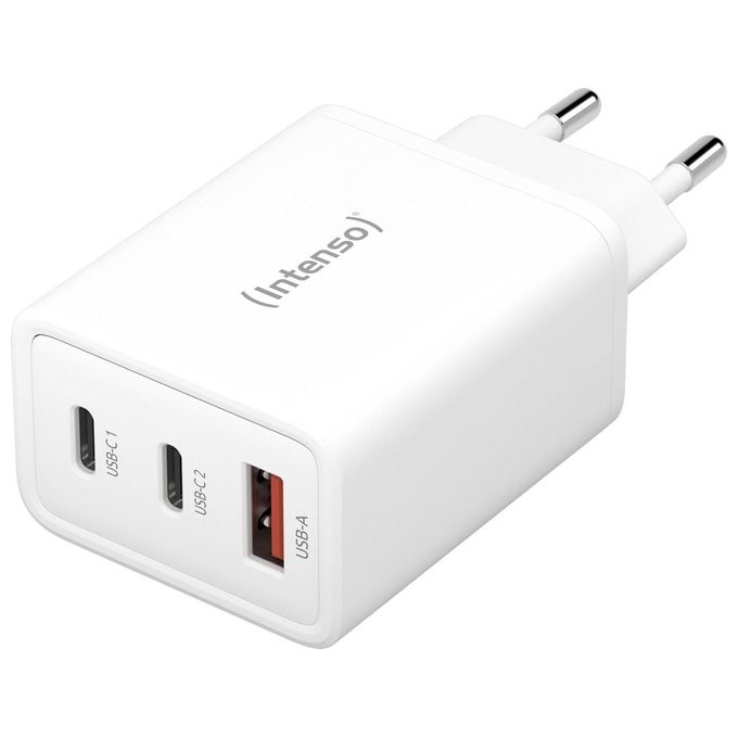 Intenso Power Adapter W30AC 30 Watt con connettore USB-A e USB-C bianco