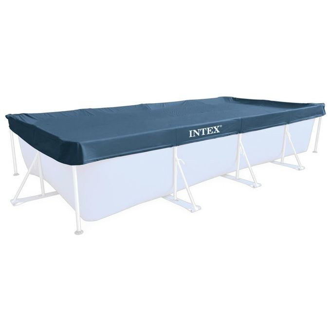 Image of Intex 28039 Telo Copripiscina per Piscine Modello Frame Rettangolare 450x220cm