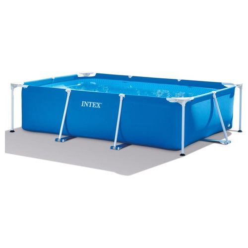 Piscina Fuori Terra Rectangular Frame 300x200x75 cm Acciaio PVC Blu 3834 L Senza Pompa Filtro