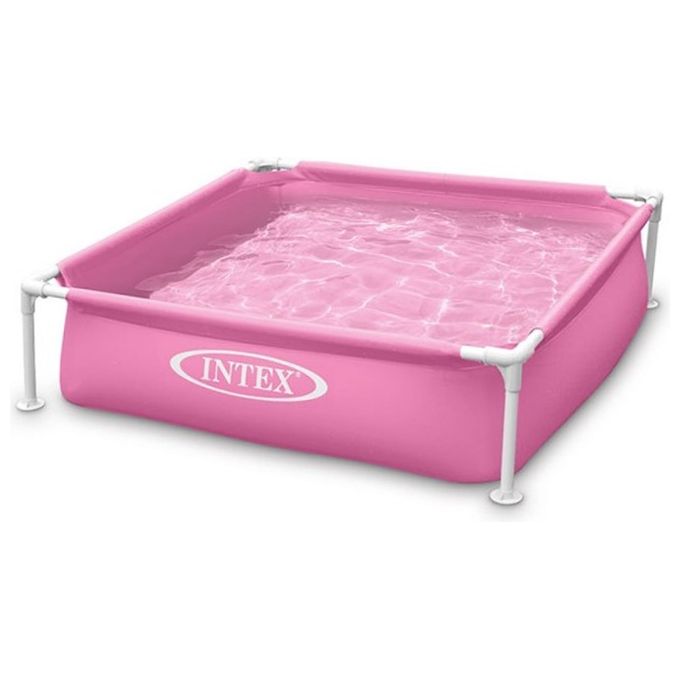 Intex 57172 Piscina Quadrata Mini Frame Fucsia 122x122x30cm
