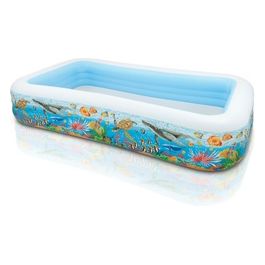 Piscina Family Pesci Colore Bianco/Fantasia Marino 305x183x56 cm 58485