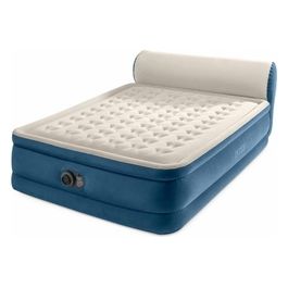 64460ND - Materasso Gonfiabile Matrimoniale SilkyBed con Testiera e Pompa Elettrica Integrata, 229x152x79 cm