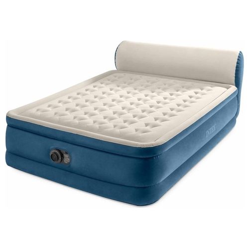 64460ND - Materasso Gonfiabile Matrimoniale SilkyBed con Testiera e Pompa Elettrica Integrata, 229x152x79 cm