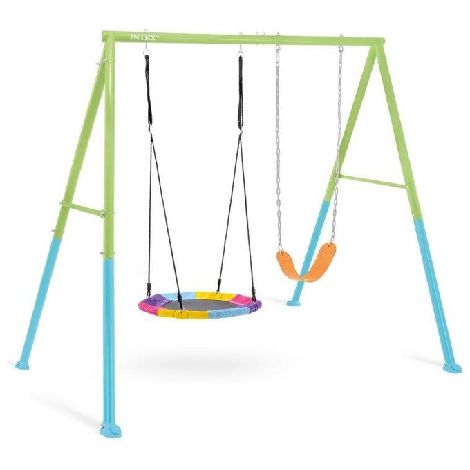 Intex Altalena 1 Posto  Dondolo a Nido Azzurro e Verde