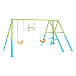 Intex 44130 Altalena Swing Set Colorata Due Seggiolini Dondolo e Trapezi 465x249x203 cm