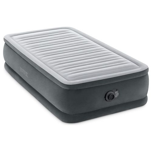 Materasso Gonfiabile Dura-Beam Comfort Plush Elevato Singolo per Campeggio e Uso Interno