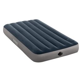Materasso Singolo con Gonfiaggio Interno a Piede Cm 99X191X25 Blu Grigio