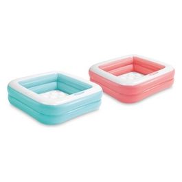 Piscina Gonfiabile Baby Rettangolare Cm 85X85X23Cm Rosa 57100