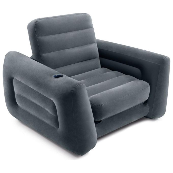 Image of Intex Poltrona Letto Divano Gonfiabile Velluto Componibile 117x224x66 Cm