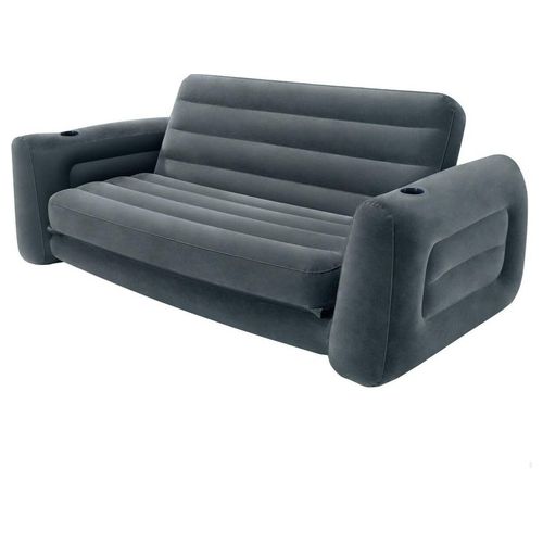 Divano Gonfiabile Pull-Out Sofa per 2 persone 203x224x66cm Grigio Intex