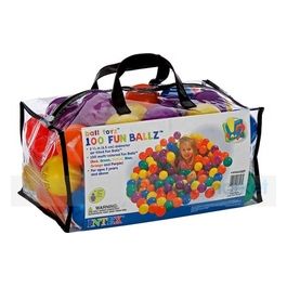 Intex Set 100 Pz Palline Colorate Da 6,5 Cm Gallegianti Per Bambini Per Gonfiabili 