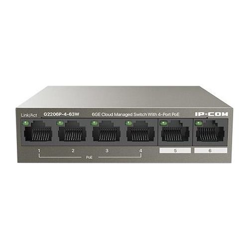 IP-Com G2206P-4-63W Switch Poe 4 Porte Ethernet Base-t 10/100/1000 Poe 2 Porte Uplink 10/100/1000