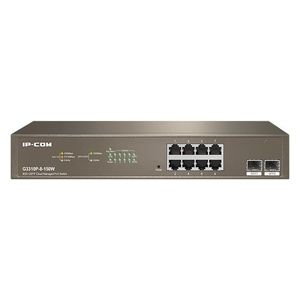 IP-COM Networks G3310P-8-150W Switch di Rete Gestito L2 Gigabit Ethernet 10/100/1000 Supporto Power over Ethernet Grigio