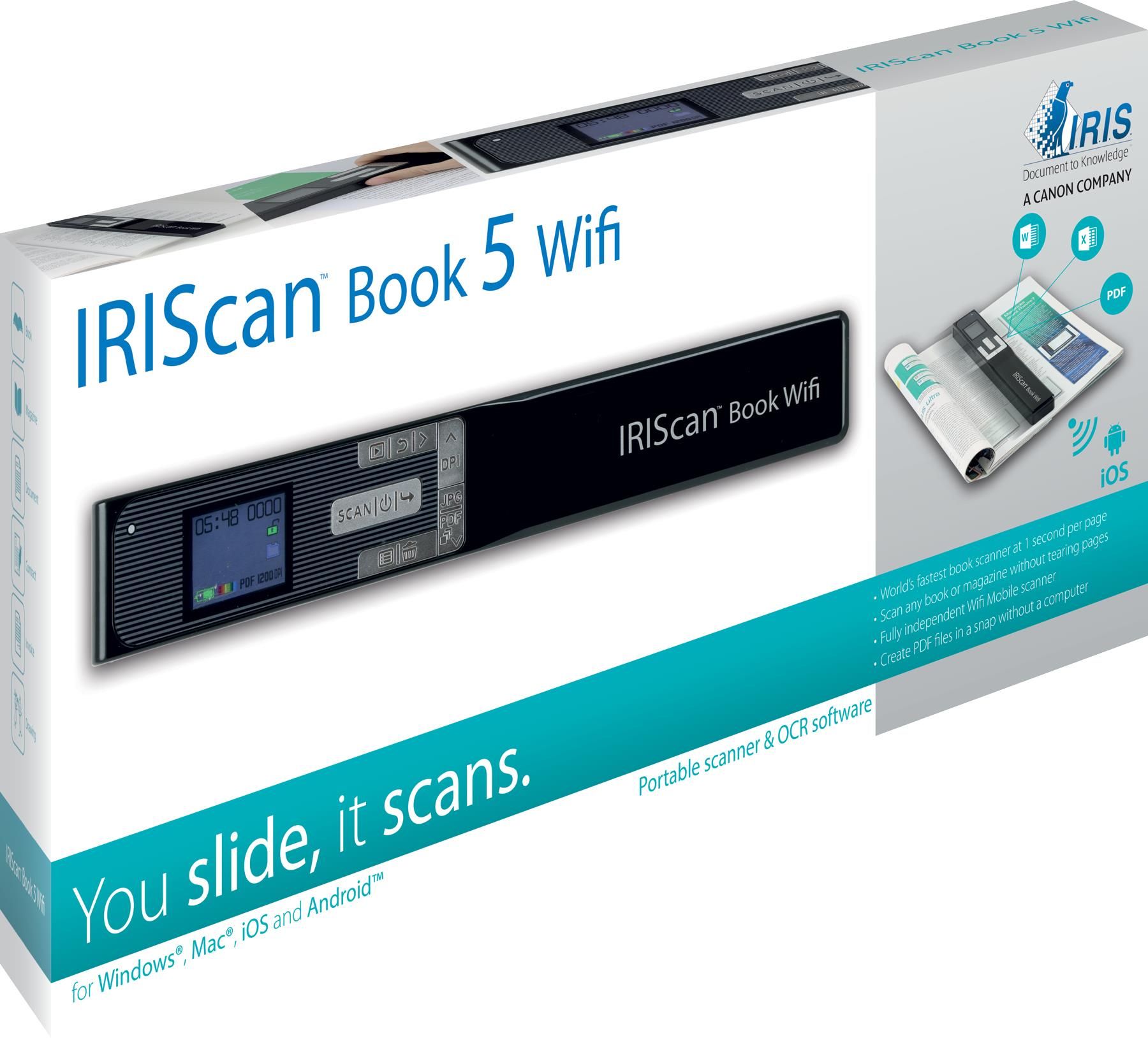 IRISCAN Book 5 Scanner Portatile Wi-Fi Acquisizione Di