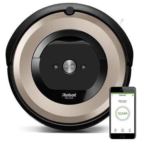 IRobot Robot Aspirapolvere Wifi Vacuum Roomba E6 Colore Nero / Rame