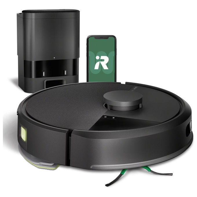 IRobot Y311 Roomba 105 Combo Robot aspirapolvere LiDAR 0,4 L autonomia 120 min Wi-Fi app lavapavimenti 7000 Pa colore Nero