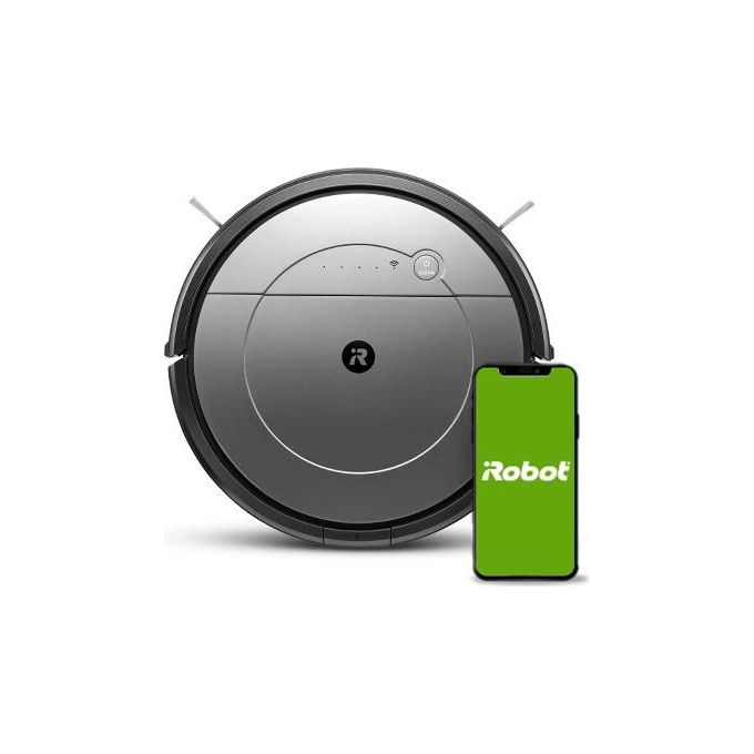iRobot Roomba Combo Robot Aspirapolvere e Lavapavimenti Capacita' 0,45 Litri Autonomia 110 minuti Compatibile con Assistenti Vocali Grigio